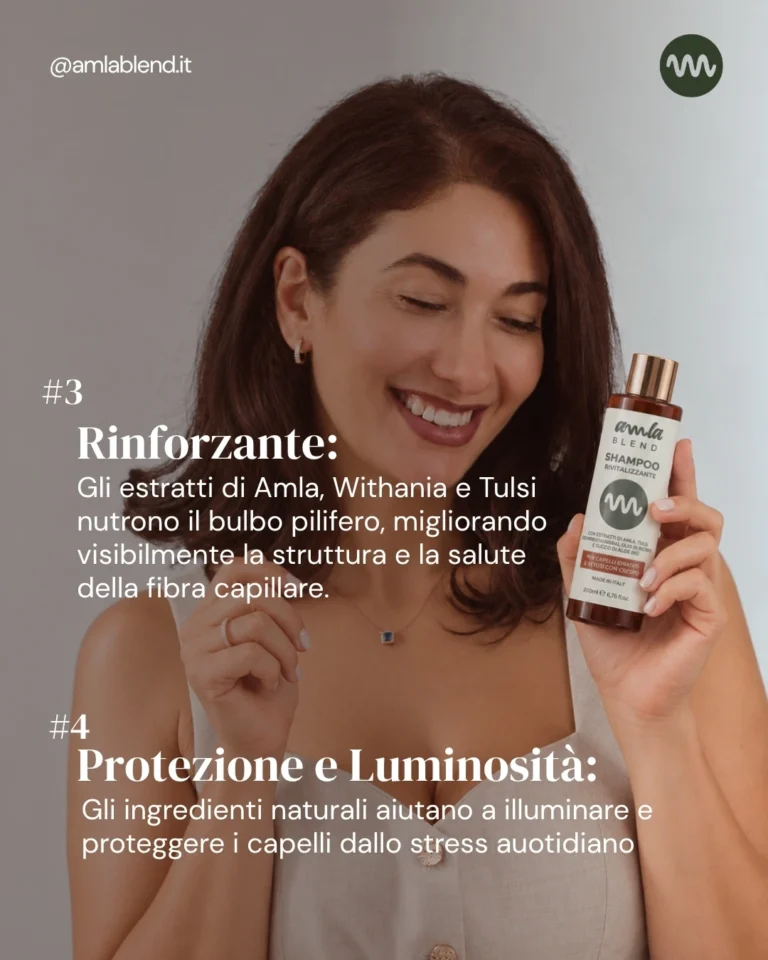 Shampoo uso frequente a base di Amla e Tulsi – Detergi delicatamente i capelli ogni giorno con lo Shampoo di . Con Amla